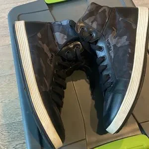 Prada Shoes Preowned Prada Sneakers High Top Shoes Blackgrey